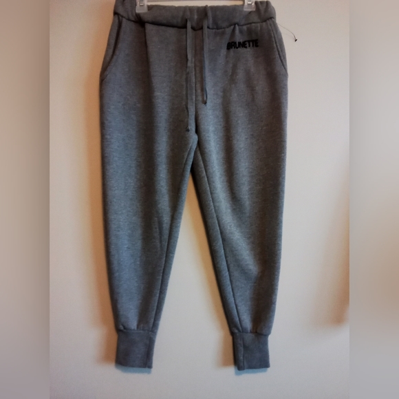 Brunette The Label Pants - BRUNETTE THE LABEL GRAY SWEATPANTS